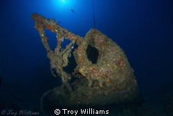 Bow of the USS Emmons. by Troy Williams 